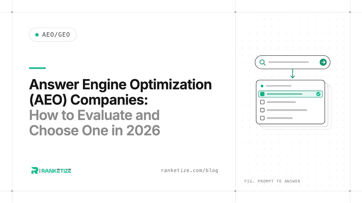 Answer Engine Optimization (AEO) Companies: How to Evaluate and Choose One in 2026