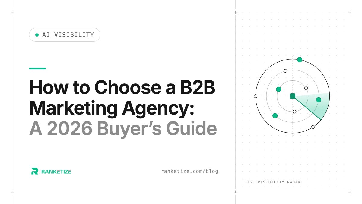 How to Choose a B2B Marketing Agency: A 2026 Buyer's Guide
